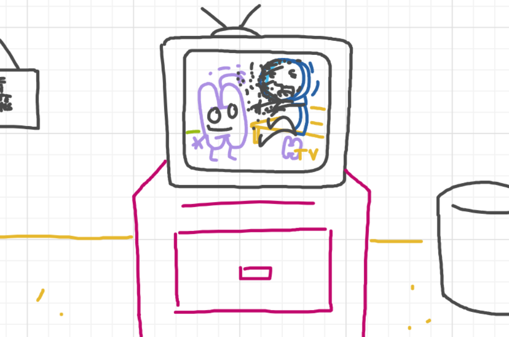 A panel from I've Been Everywhere, Man, episode nine of the Board Boards object show by Furretwalk/WalkingFurret.